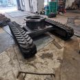 Rubber engineering track chassis with a load capacity of 8 tons. Excavator chassis is shipped by the standard manufacturer