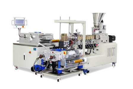 POTOP small extrusion coating composite testing machine for polymer extrusion molding