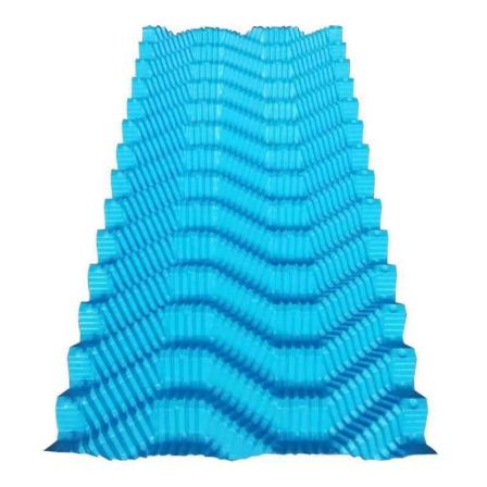 Cooling Tower Filler Heat Sink Cooling Tower Square S-wave PP/PVC Cooling Tower Spray Plate Filling Material Water Retaining Plate