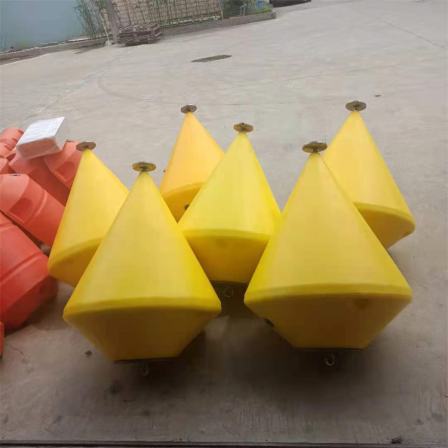 LLDPE Rotational Plastic Cavity Foam Warning Navigation Buoy Supply for Bertay Water Obstruction and Avoidance Conical Navigation Buoy