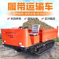 Diesel 3 ton crawler transport vehicle, small crawler tractor, agricultural self dumping mountain climbing machine