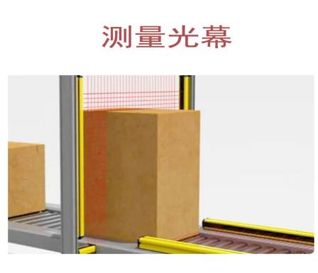 Measurement of the size, shape, and volume of light curtain grating objects, applied in the logistics and warehousing industry