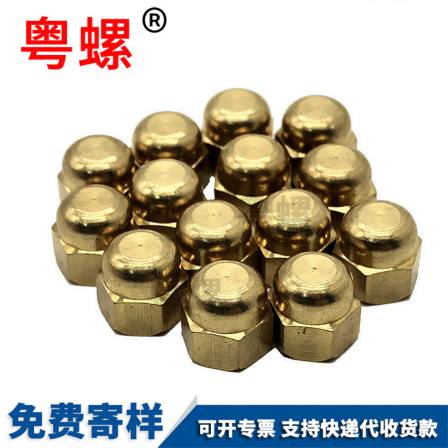 Production of copper hexagonal cap nut decorative nut H58 brass nut dome screw cap M5 M6 M8 M10