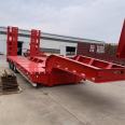 13 meter excavator transport trailer, spring climbing ladder trailer, plate hook plate, semi trailer