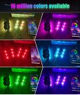 Hongchuangda LED Car Atmosphere Lamp Atmosphere Lamp RGB Car Music Rhythm Lamp Mobile APP Bluetooth Foot Lamp