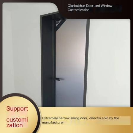 Ship according to the agreed time through the door, with simple operation and tempered glass swing door