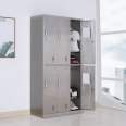 201 stainless steel employee storage cabinet, multi door lockable locker, office information cabinet
