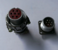 Servo cylinder aviation plug socket, 7-core aviation plug