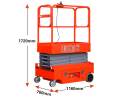 Mini mini elevator electric self-propelled 3-meter scissor fork lifting platform Haivipai