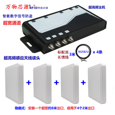 Universal Core Source RFID Ultra High Frequency Ultra Wide Reader Label IC Card Magnetic Stripe Book Burglar Detector
