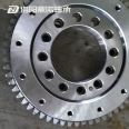 Small rotary table bearing, four point contact ball type slewing bearing with outer teeth, high-precision flange type slewing bearing