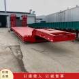 Four line and eight bridge low flat trailer transport vehicles for large items, four line and eight axle trailer transport vehicles for tower drums