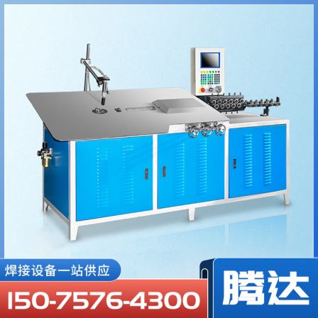 Fully automatic 2D wire bending machine with adjustable shape servo drive
