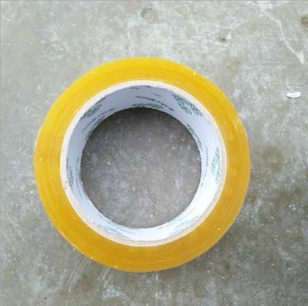 Hongyu transparent tape box sealing adhesive express yellow packaging large roll sealing transparent tape 4.5cm tape in stock