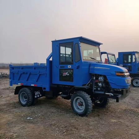 Parallel bar four cylinder dump tractor, unlike four-wheel drive agricultural vehicle, 25 horsepower single cylinder transport vehicle