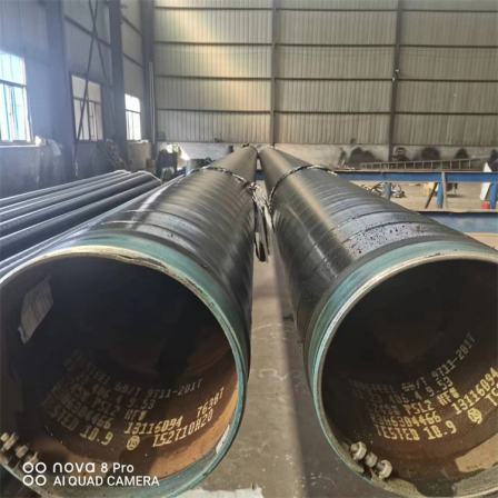 3PE anti-corrosion straight seam steel pipe straight seam 3PE embedded anti-corrosion steel pipe high-pressure water supply and gas transmission available pipeline