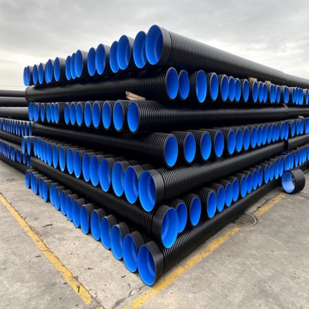 HDPE double wall corrugated pipe DN300 SN4 SN8 PE winding structure corrugated pipe