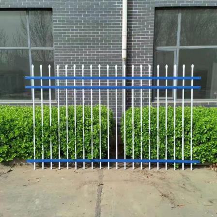 Yining Community Fence Iron Art Fence Spray Plastic Factory Courtyard Fence Blue White