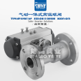 Q641M-16P Pneumatic Stainless Steel 304 Integral High Temperature Flange Ball Valve