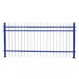 Yining Community Fence Iron Art Fence Spray Plastic Factory Courtyard Fence Blue White