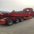 Wind blade transport vehicle lifting hydraulic steering 360 ° 17.5m front and rear drawable low flat semi trailer