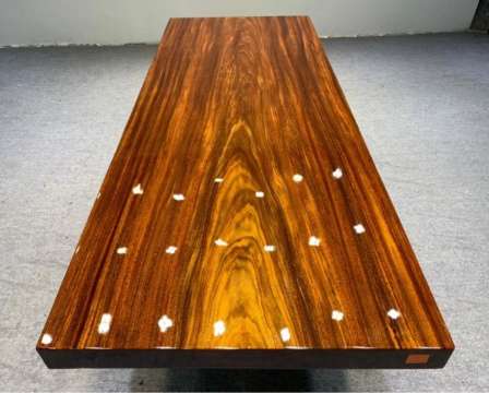 Pear wood large plate tea table, Okan large plate tea table, conference table, solid wood dining table, desk