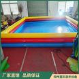 Tongcai inflatable three story pool square trampoline toy outdoor double layer ball pool mobile trampoline swimming pool