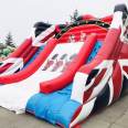 Car Amusement ride Pirate captain inflatable water slide Water park inflatable slide in summer