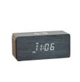 Bluetooth speaker alarm clock wooden wireless charging electronic clock creative Bluetooth audio clock LED wooden clock 15W charging