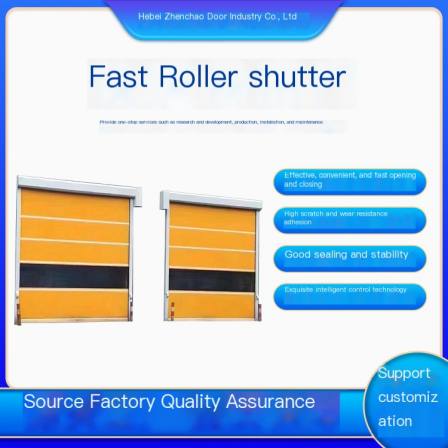 Durable stainless steel fast Roller shutter used for logistics storage Garbage station Grey vibrating color optional