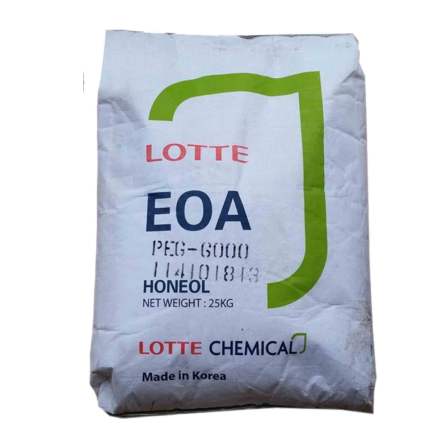 Lotte Polyethylene Glycol PEG-6000 99% High Content Surfactant Textile Softener, South Korea