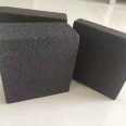 Foam glass black microcellular foam glass brick processing customized factory delivery