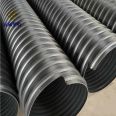 Yuanshuo PE steel strip reinforced corrugated pipe with double wall polyethylene black plastic pipe has sufficient inventory