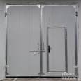 Color steel plate industrial flat door, manual and electric opening, good insulation and timely delivery