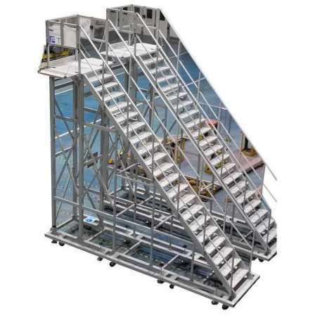 Customized industrial aluminum profile maintenance platform, aluminum plate climbing ladder, aluminum alloy step, anti slip