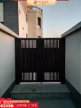 High end villa door, aluminum sliding door, baked paint wholesale, small entrance door, louvers, brushed solid wood, black