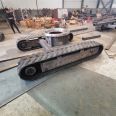 Rubber engineering track chassis with a load capacity of 8 tons. Excavator chassis is shipped by the standard manufacturer