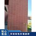 Luowang School Soft External Wall Ceramic Tile Specification 60 * 240mm Customized A-grade Fireproof Imitation Brick Strength