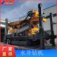 Small wheeled hydraulic diesel drilling rig, 100 meter deep water well drilling rig, household and civilian machinery and equipment