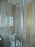 Three door simple shower room, Hualiya stainless steel apartment, customized with a straight bathroom partition