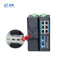 Optoelectronic converter Industrial grade fiber optic transceiver 2 optical 6 electrical SC Gigabit WEB network management ring network self-healing switch