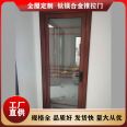 Villa simple tempered glass narrow frame bathroom aluminum alloy bathroom door with various models and types