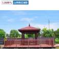 Outdoor Wooden Plastic Flooring Changzhi Xiangyuan Fence Scenic Area Riverside PE Plastic Wood Flooring Plank Road Fence