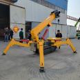 5 ton crawler spider crane can enter the elevator, hydraulic walking, remote control operation, sensitive and accurate operation, and customized operation