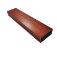 Aluminum square ceiling manufacturer customizes aluminum alloy profiles with curved fluorocarbon spraying wood grain grooves and U-shaped aluminum square pipes