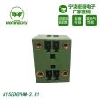 Hongyi 3.81mm spacing plug-in dual row PCB wiring terminal with flange double layer connector, environmentally friendly and flame retardant