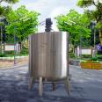 Food grade vertical mixing tank, electrically heated stainless steel large capacity single layer emulsification mixing bucket