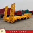 Four line and eight bridge low flat trailer transport vehicles for large items, four line and eight axle trailer transport vehicles for tower drums