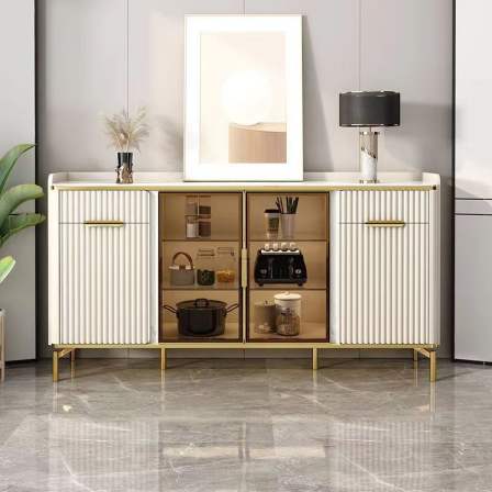 Italian style light luxury rock board dining cabinet manufacturer living room tea cabinet apartment hotel model room storage cabinet furniture wholesale
