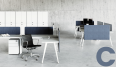 Office modern partition, office desk, employee double seat office desk, finance office desk and chair combination